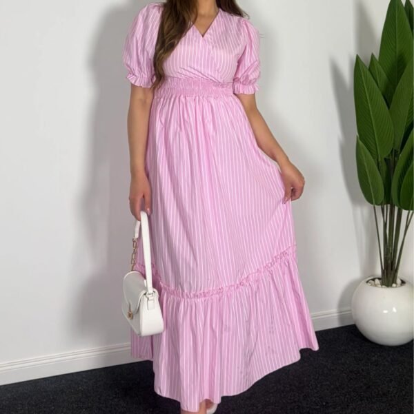robe chic rayée