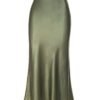 satain silk skirt